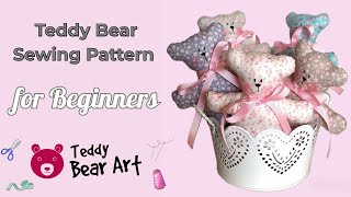 Teddy Bear Sewing Pattern for Beginners – Step-by-Step DIY Tutorial to Make Your First Plush Toy