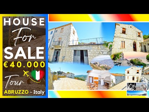 Stone House for Sale in Abruzzo, Italy – Panoramic Terrace, Vaulted Cellar & Garage