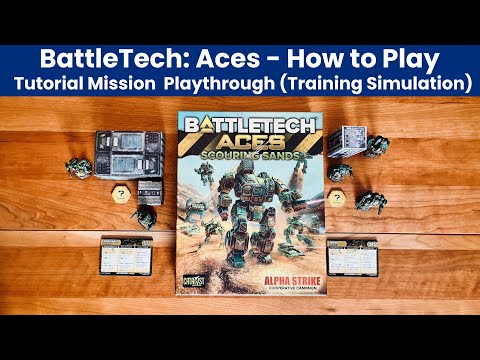 How to Play BattleTech: Aces - “Training Simulation” Full Mission Play Through (Alpha Strike)