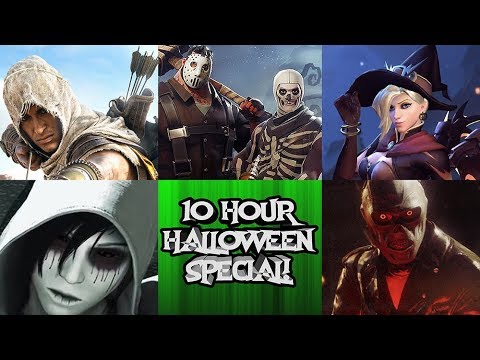 10 HOUR HALLOWEEN MARATHON STREAM!!! - 5 DIFFERENT GAMES!