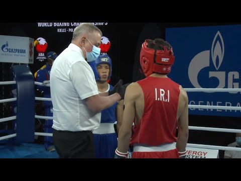 Kielce 2021 Session3B (M49kg) PARVIZI Mahdi (IRI) vs IPIA Daniel (COL)