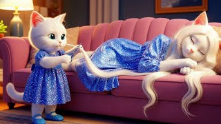 Mischievous little cat cut mother's hair 😭✂️✂️and then made new one💇🏻‍♀️😭|Cat Ai Story #cats#ai#cute