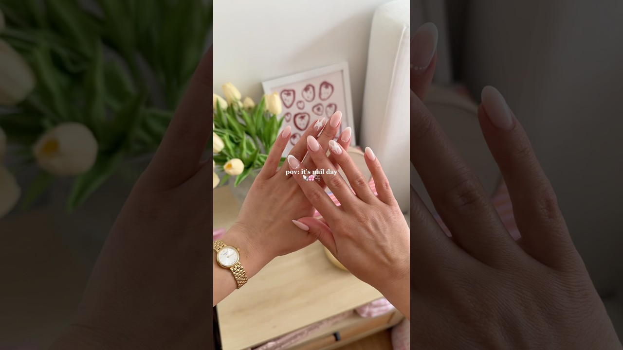 summer nails!🐚✨ #nailday #naildayvlog #summernails #nailart #aesthetic