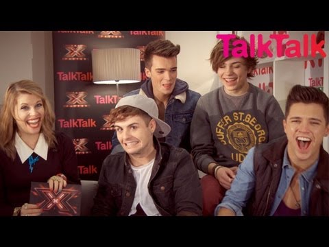 Pips interview Union J - Backstage with TalkTalk - The X Factor UK 2012