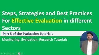 Download the video "Practical Steps, Strategies and Best Practices For Effective Evaluation| Evaluation Tutorial Part 5"