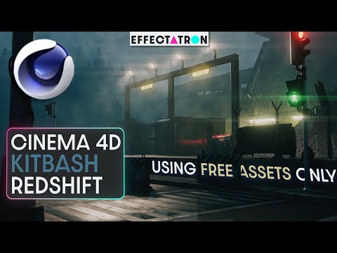 FREE Step by Step Beginner Tutorial | Kitbash | C4D | Redshift