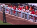 Cardinals Dugout Try To Make Cop Laugh