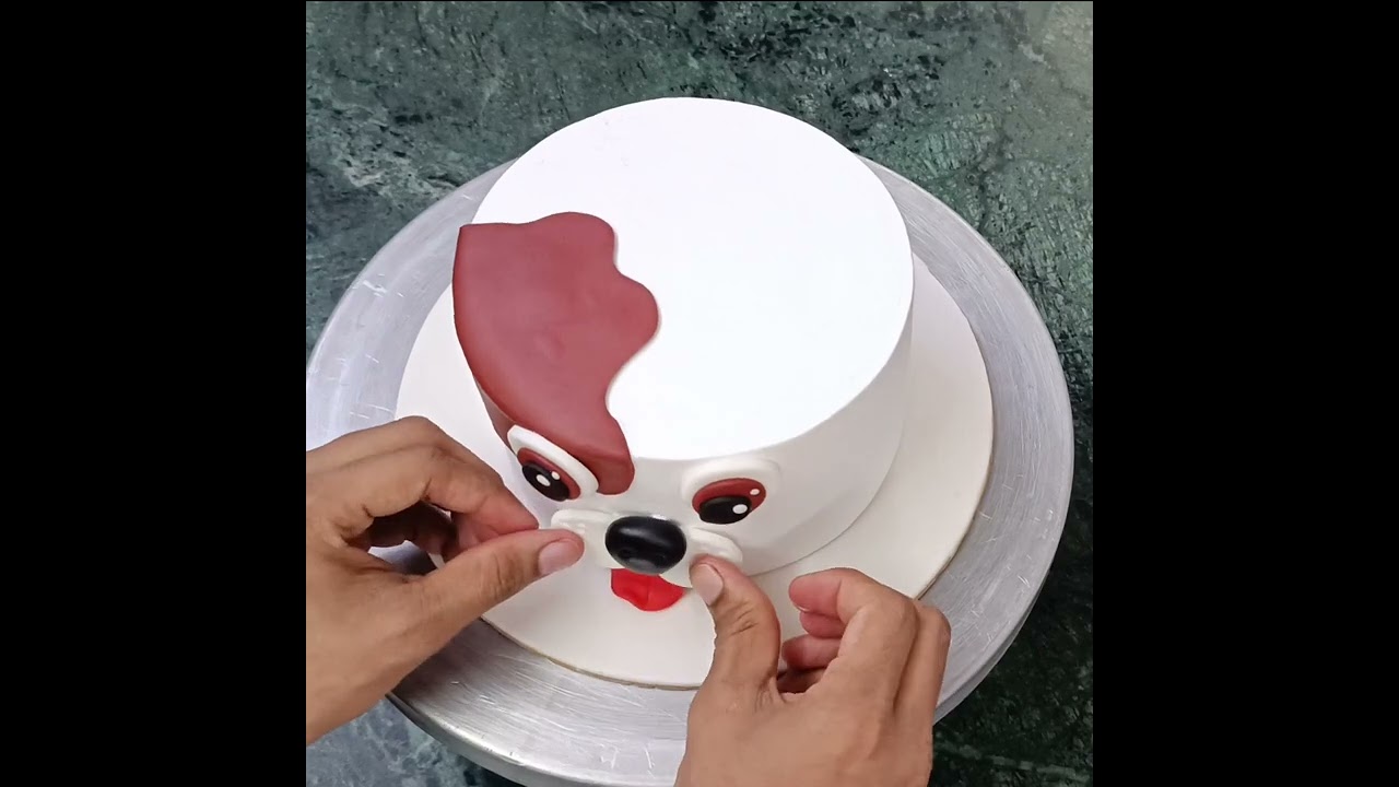 Dog Theme Cake Decorating Ideas | Dog Lovers Cake Design | #shorts #sellerfactg
