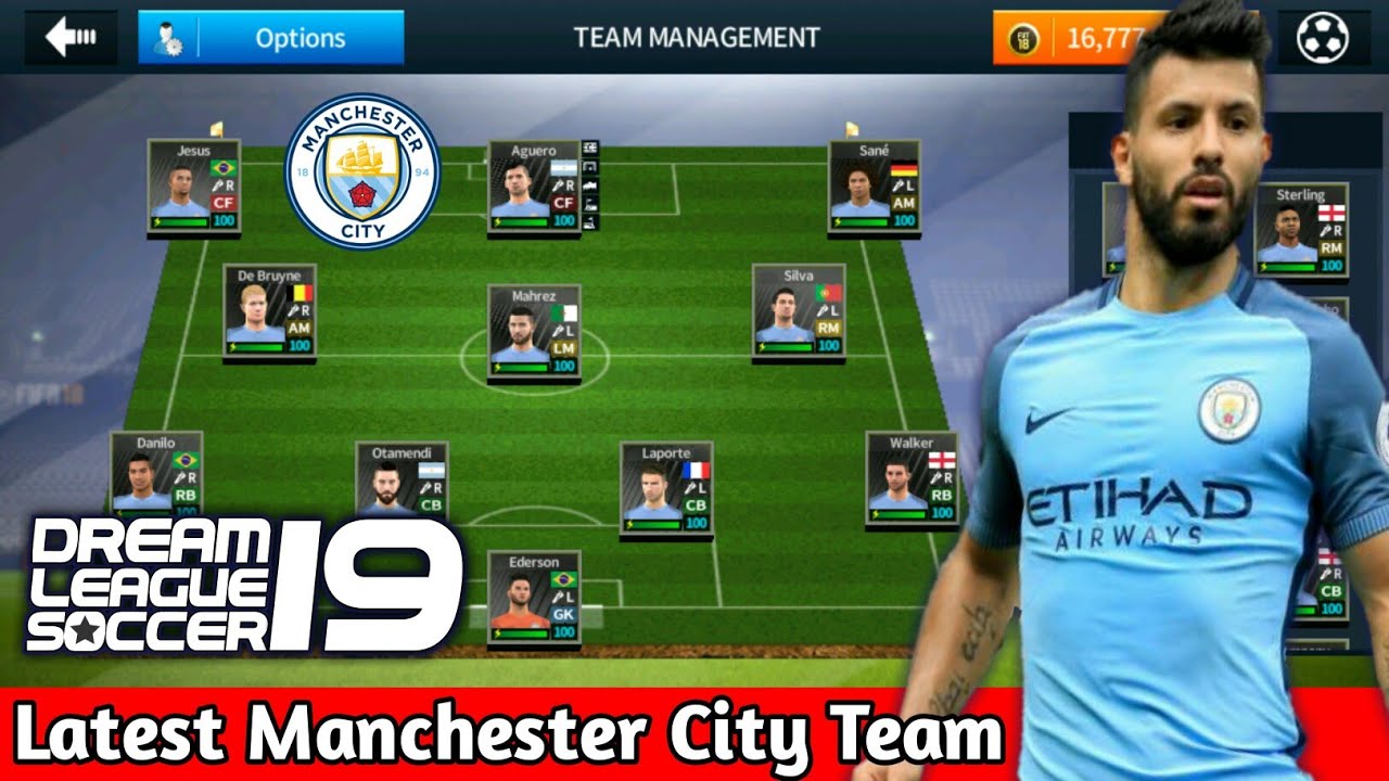 Create Manchester City Team ☆ Kits Logo & Players ☆ Dream League Soccer 2018 - Youtuberandom