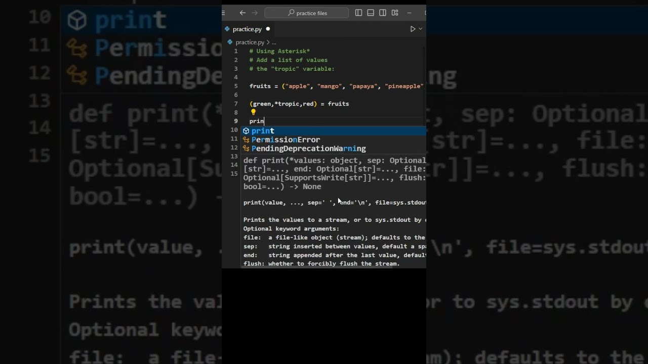 Using Asterisk ✳ | #python #code #coding #learnpython #programming #pythoncode #pythonforbeginners
