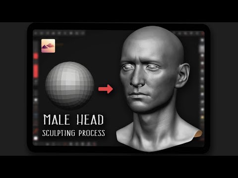Male Head Sculpting Process | Nomad Sculpt Tutorial