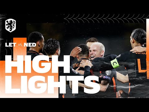 Highlights Letland - Nederland  (8/10/2021) WK-kwalificatie