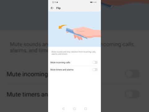 Huawei Y5 Flip To Mute Motion Control