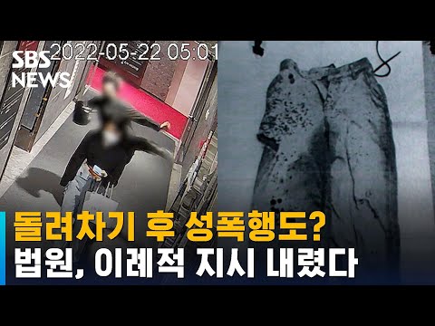 돌려차기 사건, 성폭행도 있었나?…법원, 이례적인 재감정 지시 / SBS / 뉴블더 돌려차기 사건, 성폭행도 있었나?…법원, 이례적인 재감정 지시 / SBS / 뉴블더