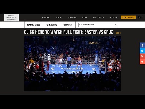 Easter vs Cruz FULL FIGHT PREVIEW: February 10, 2017 - PBC on Bounce