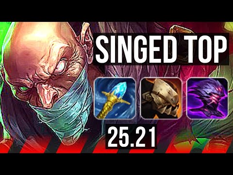 SINGED vs RENEKTON (TOP) | Dominating | NA Master | 25.21