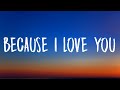 Halle Because I Love You Lyrics