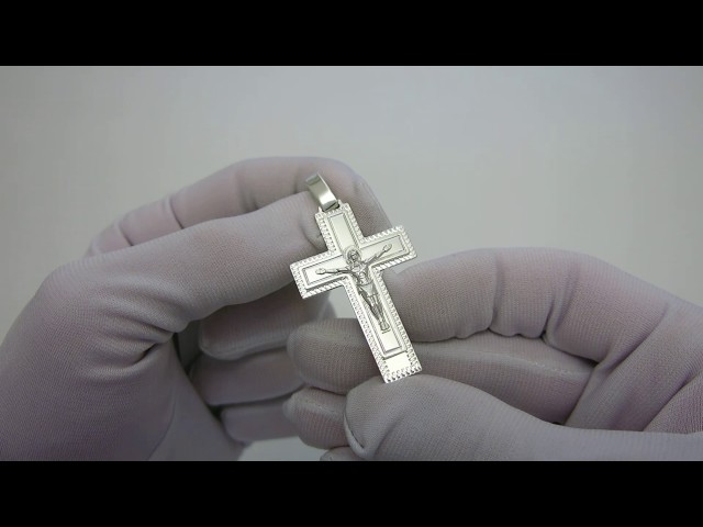 Срібний хрестик вкх179 Відео огляд