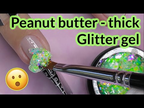 Thickest Glitter Gel – 👍 or 👎? Glow in the Dark Hard Gel Nail Extensions Tutorial