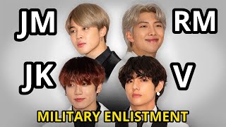 BTS Military Enlistment RM Jimin V Jungkook Next t
