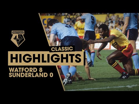 BLISSETT SCORES FOUR! | WATFORD 8-0 SUNDERLAND | CLASSIC HIGHLIGHTS
