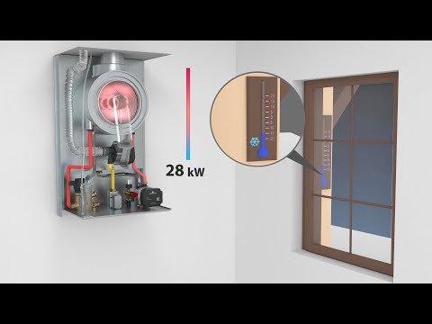 Part of a video titled The ATTACK Condensing KT 20, 28 - How a gas boiler works in a family ...