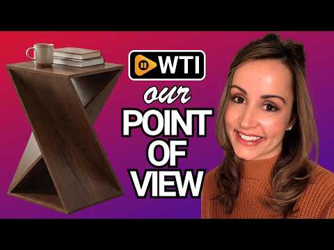 Modern Twisted Accent Side Table - WTI product video review