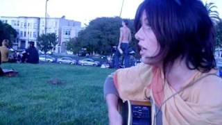 Elena Dana & Luba singing Scarlet girl in San Francisco Dolores Park