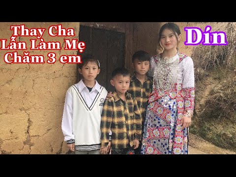 Bạn Dín 17t xinh đẹp và nghị lực nuối 3 em nhỏ ăn học !