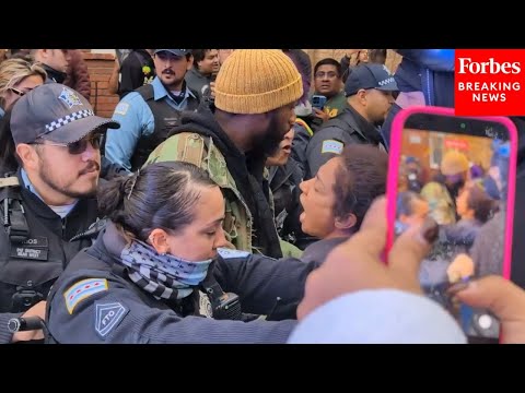 RAW VIDEO: Protestors Clash With Police As ICE Carries Out Operation In Chicago, Illinois