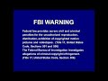 FBI Warning Interpol Warning Screen 2001 2003 December 2022 Update Adjusted Text