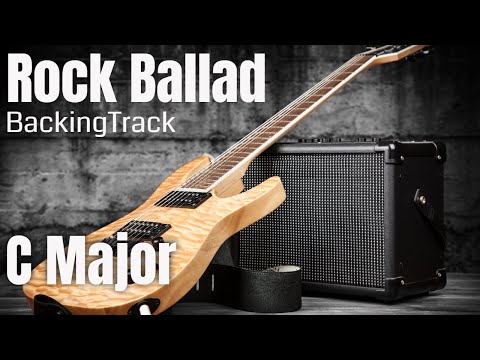 Rock Ballad Guitar Backing C Major
