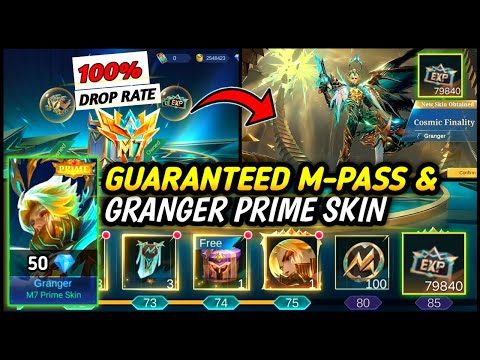 TRICK DRAW 50 💎 !! GET M7 PASS & GRANGGER PRIME SKIN (100% GUARANTEED) | M7 SUPPORT CHEST - MLBB