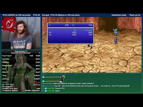 Final Fantasy IV Any% Speedrun (PC Pixel Remaster) 3:27:26