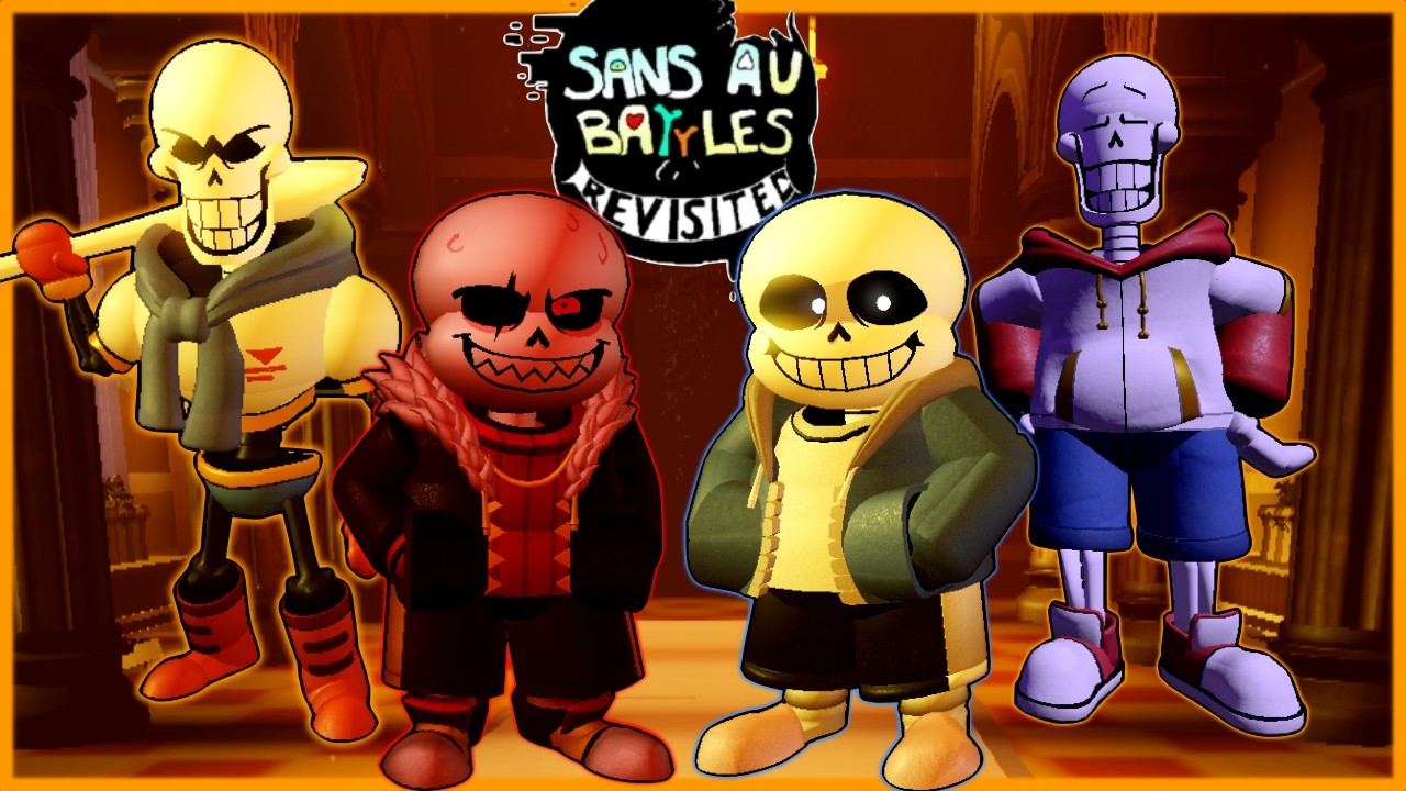 Sans AU Battles: Revisited : Boss Rush mode challenge (Failed on Dustdust) [アンダーテール/ロブロックス]