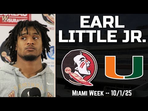 Earl Little Jr FSU Miami Interview 10-1-25 | FSU Football | Florida State Football | Warchant TV