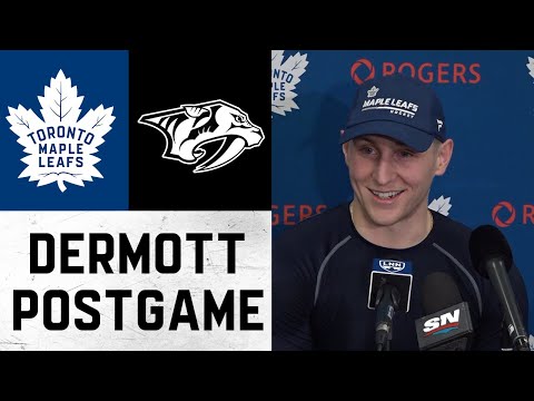 Travis Dermott ' Post Game ' Toronto Maple Leafs vs Nashville Predators ' March 19, 2022