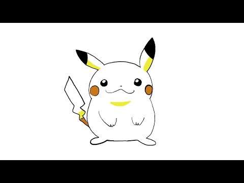 Pikachu Evolves in Pokemon Yellow (animation)