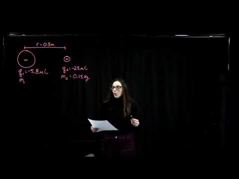 PHY 222 - Acceleration of a charged sphere using the Coulomb force