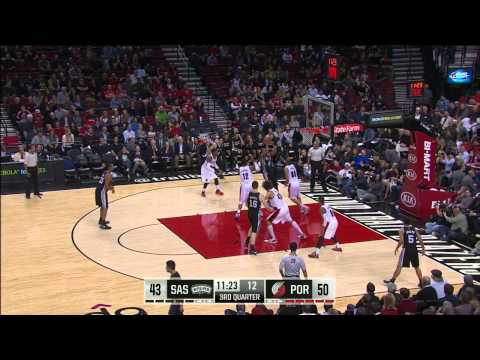 Boris Diaw Highlights Spurs vs. Blazers 12.15.2014 - 10 Points, 9 Assists