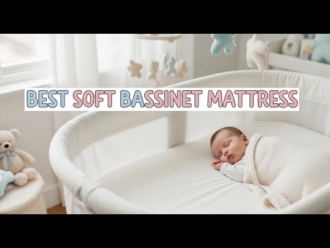 Bassinet Mattress Pad Cover 20" x 28"-Fit for Graco Travel Lite Crib/Sense2Snooze, Guava Lotus, Maxi-COSI Swift Lightweight, Waterproof Quilted Bassinet Mattress Protector video review thumbnail