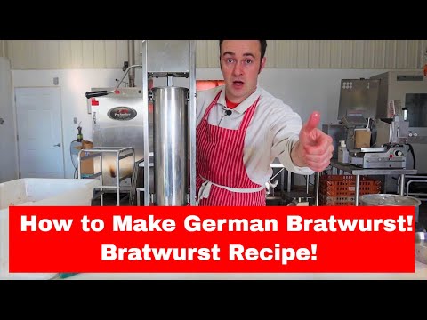 So macht man deutsche Bratwurst! Bratwurst-Rezept!