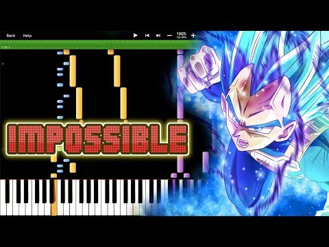 IMPOSSIBLE REMIX! VEGETA'S NEW FORM - Dragon Ball Super OST (Piano Tutorial) [Synthesia]