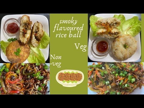 Crispy Rice Ball Stuffed in Flavoured Veg & Non-Veg Fillings