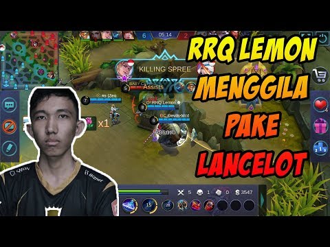 RRQ LEMON(RANK 1 KAGURA) MENGGILA PAKE LANCELOT | MOBILE LEGENDS LANCELOT