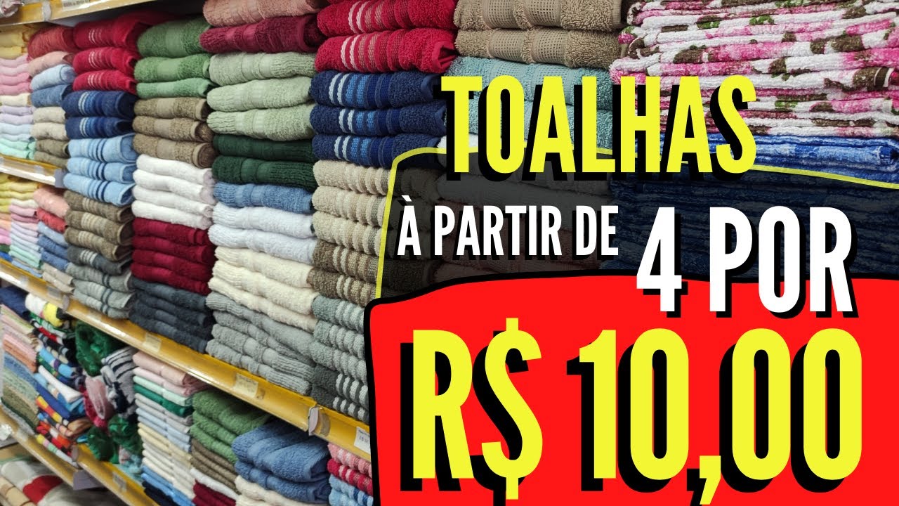 Watch Now 🔴 TOALHAS Á PARTIR DE 4 POR R$ 10,00 - LAVABO, ROSTO E BANHO 🔴 TOALHAS Á PARTIR DE 4 POR R$ 10,00 - LAVABO, ROSTO E BANHO
