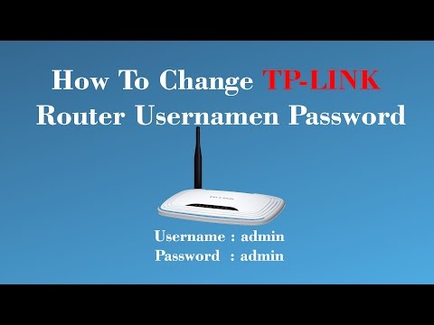 How To Change tp link Wifi Router Username And Password