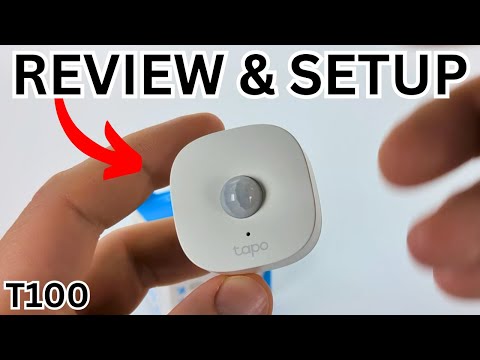 Tapo Motion Sensor Review, Setup, & Demo - T100