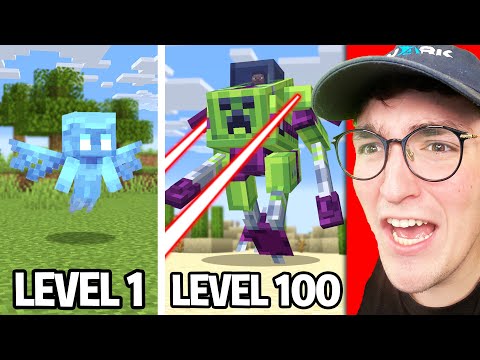 Testing Minecraft Mobs From Level 1 To 100