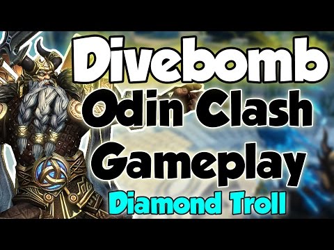 Smite: Divebomb- Odin Clash Gameplay